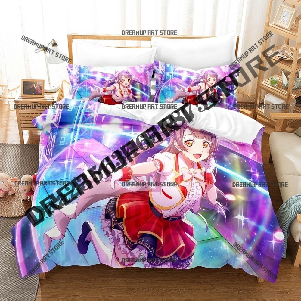 Модный постельный комплект Love Live Котори Минами Односпальный Двуспальный Полный Queen King Размер Постельное белье для детской спальни Комплекты с пододеяльником Комплект простыней