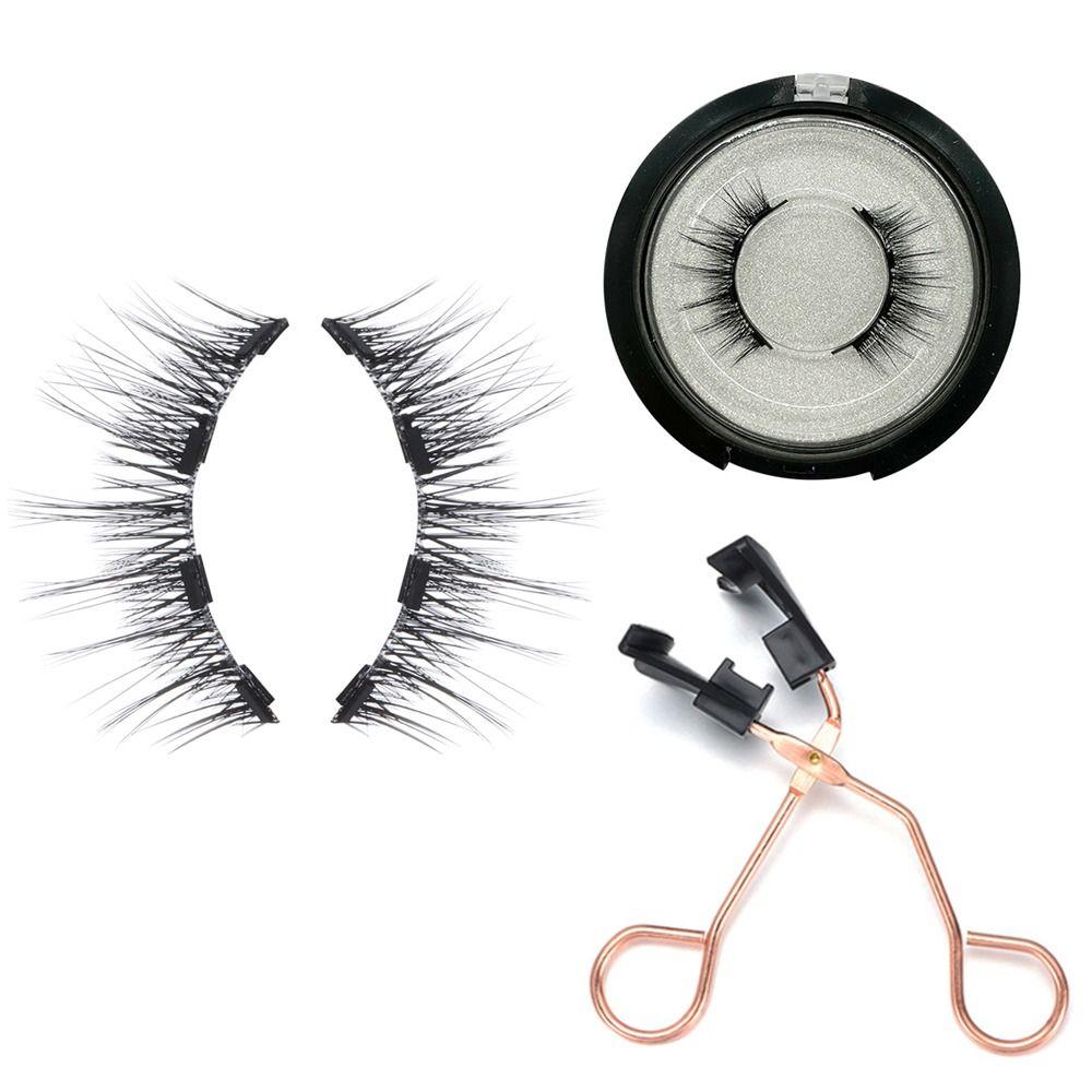 Looking Natural With Applicator Easy to Wear Eye Makeup Tools Handmade Magnetic Eyelashes