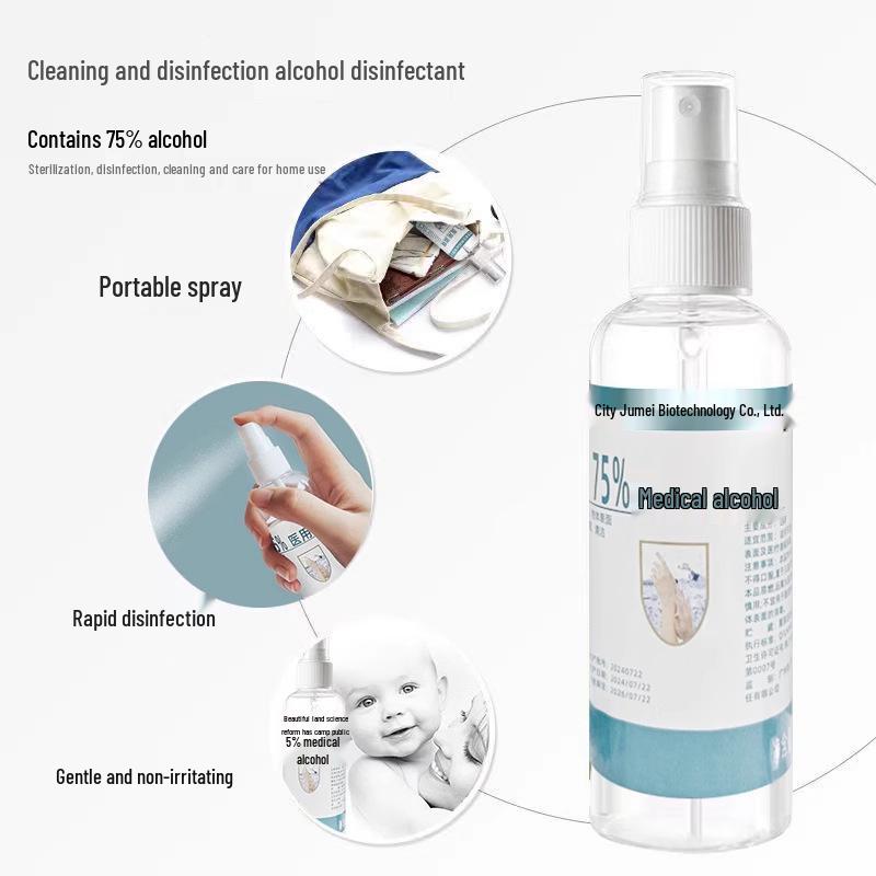 New User Special: 0.01 Yuan - 75% Medical Alcohol Hand Sanitizer Spray, Household Disinfectant with Ethanol