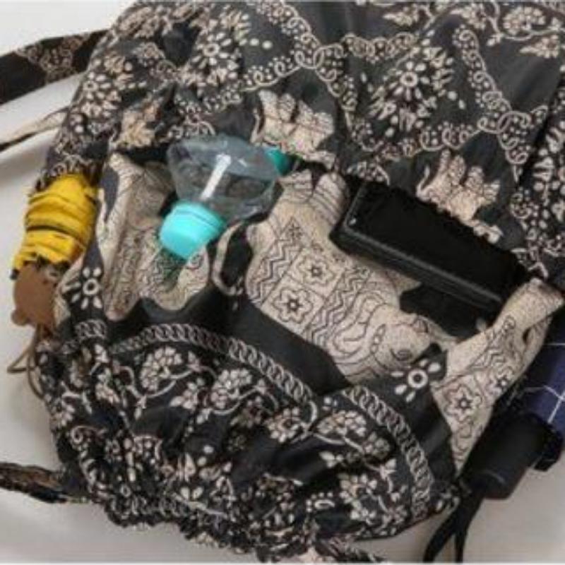 Drawstring Backpack Waterproof Lightweight Fitness Women's Drawstring Shopping Bag Folding Travel Sport Simple Backpack