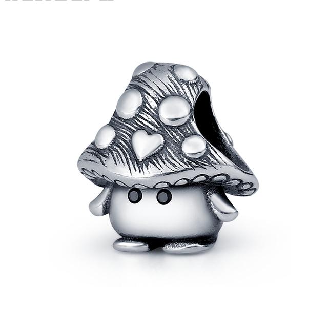 Стерлингового серебра 925 пробы, сердце, лапа животного, прозрачная снежинка, сверкающая корона, подвеска в виде тыквы, подходит для оригинального модного браслета