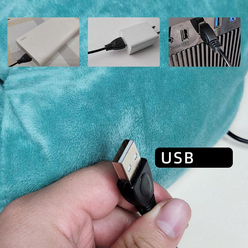 Мультяшный плюшевый обогреватель для ног с USB-подключением. Зимнее чудо для согревания ног. Электрический обогреватель для ног. Чудо против замерзших ног. Подарок для родителей.