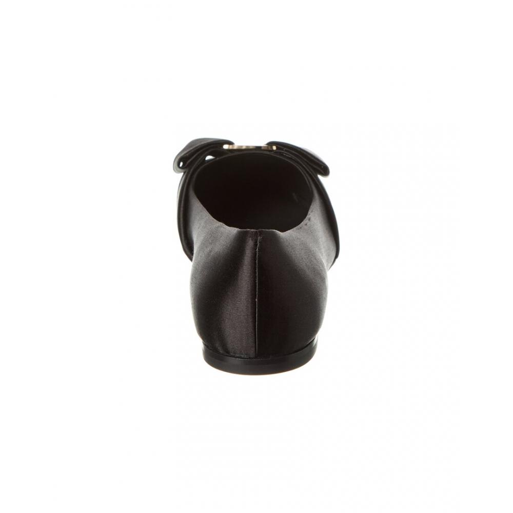 Salvatore Ferragamo Ferragamo Varina Сатиновые балетки Черные