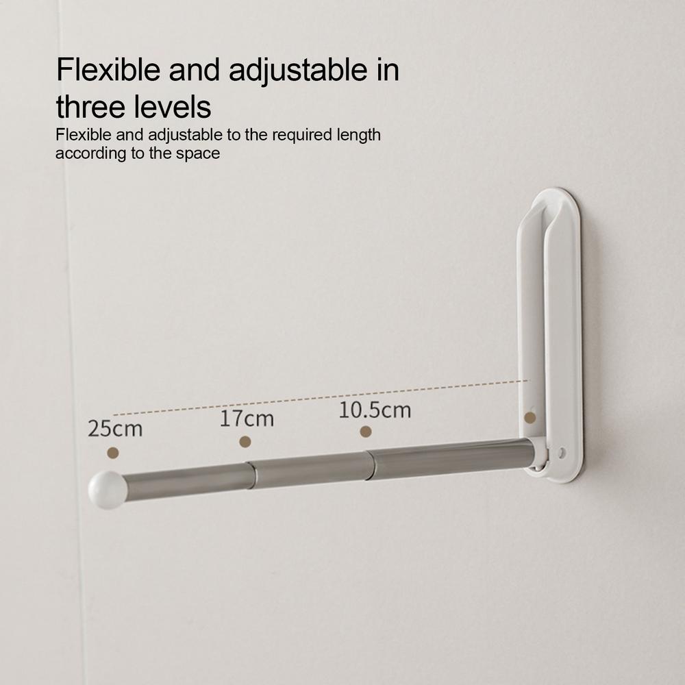 Hanger Storage Organizer Wall Mounted Hanger Holder Retractable Hanger Holder Stand Space Saving Clips Clothing Storage Hook For
