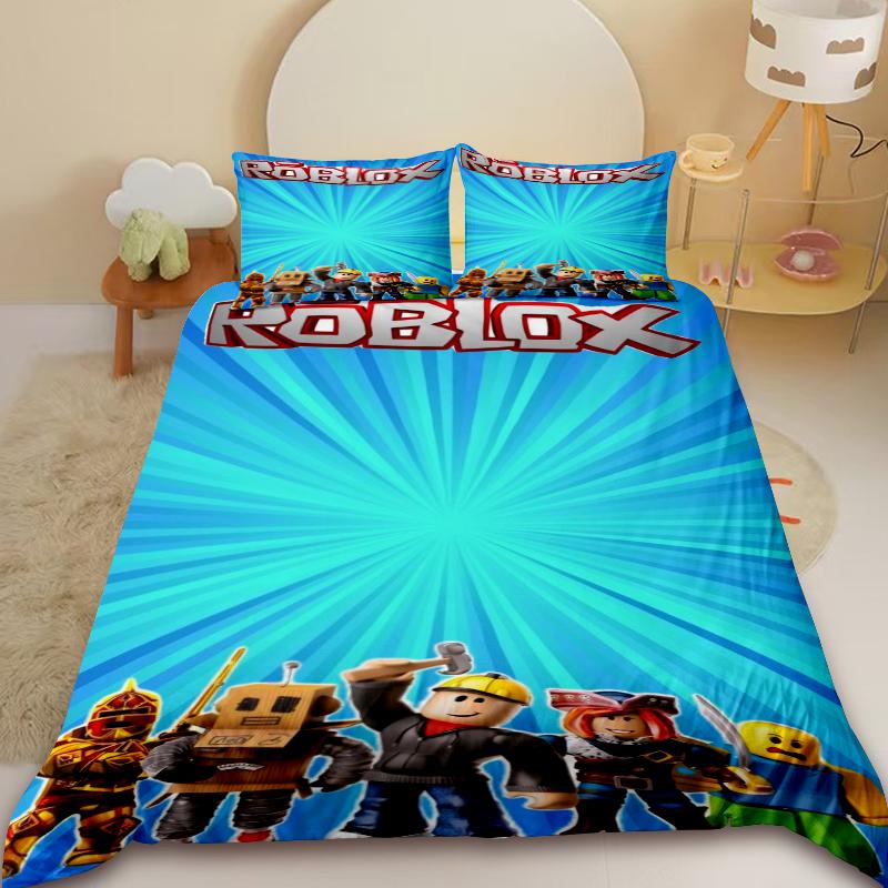 Roblox Game Duvet Cover Cartoon Children Bedding Set Comforter Cover Soft Bedroom Dormitory Home Decor Gifts