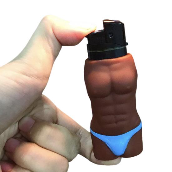 1Pc Igniter Case Creative Sexy Body Shape Silicone Ignition Machine Cover Durable Protection Case ARI