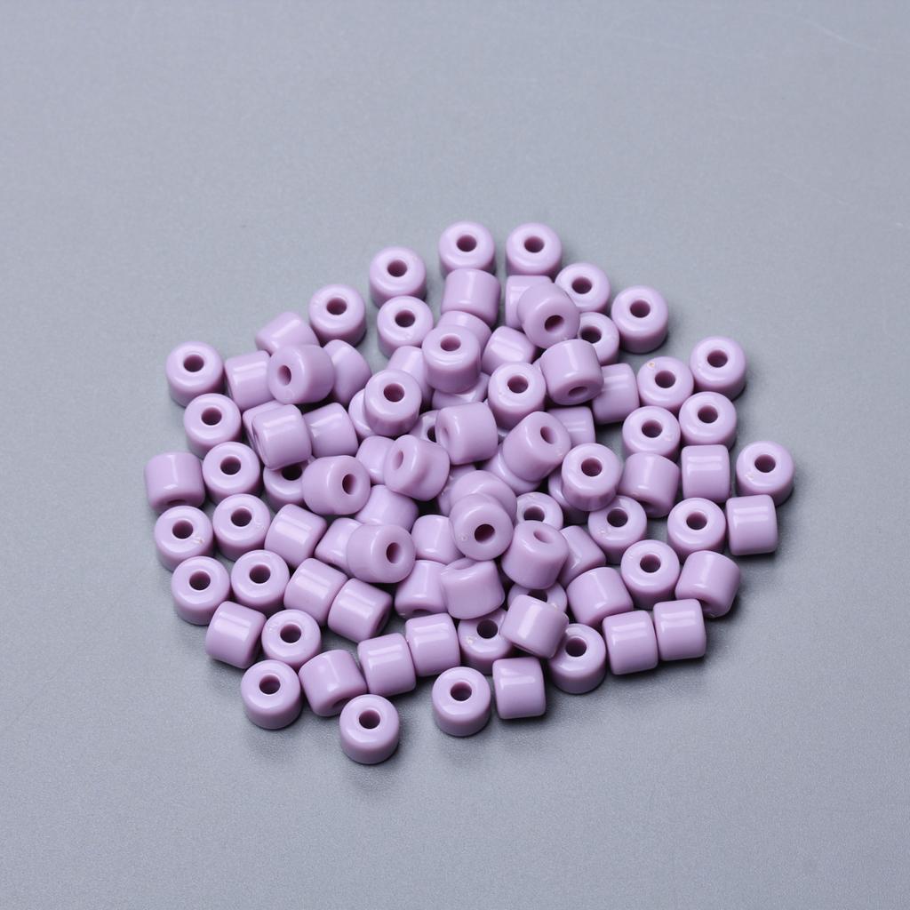 6,5 мм 100 шт. кремового цвета акриловые цилиндрические бусины для изготовления ювелирных изделий своими руками брелок серьги ожерелье браслет модные материалы аксессуары