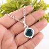 Apatite Gemstone 925 Sterling Silver Jewelry Handcrafted Statement Pendant 1.50" PP-2-11