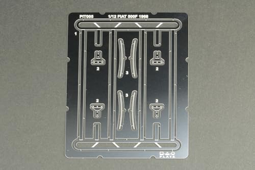 Platz/Italeri Масштаб 1/12 Fiat 500F 1968 с багажником на крыше, Набор пластиковой модели PIT006 (Машина)