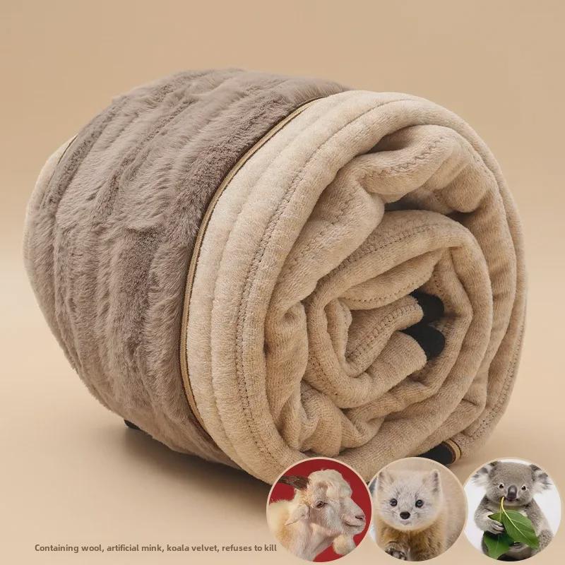 Теплые зимние штаны из пятислойного утепленного хлопка Northeast с наколенниками - леггинсы унисекс с высокой талией