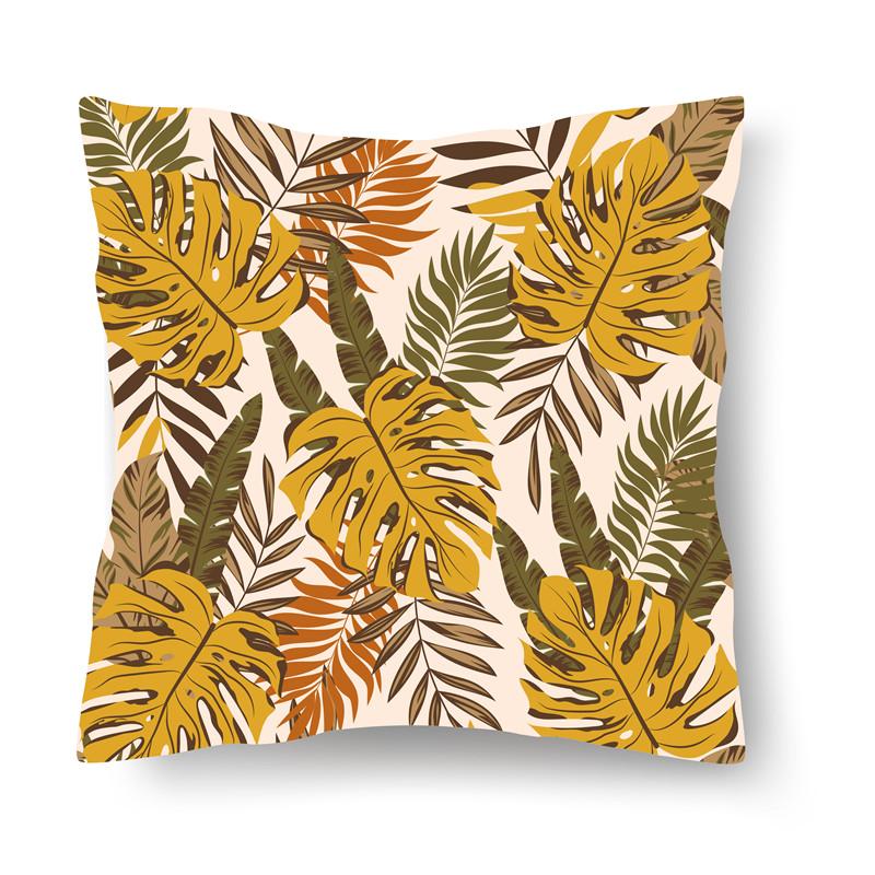Набор с принтом тропических листьев для дома, гостиной, дивана, спальни, автомобиля, декоративная наволочка