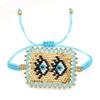 Ximang New in Fashion Ximang Beaded Handmade Charm Bracelets Women 2026 Hamsa Fatima Hand Love Heart Pattern Jewelry