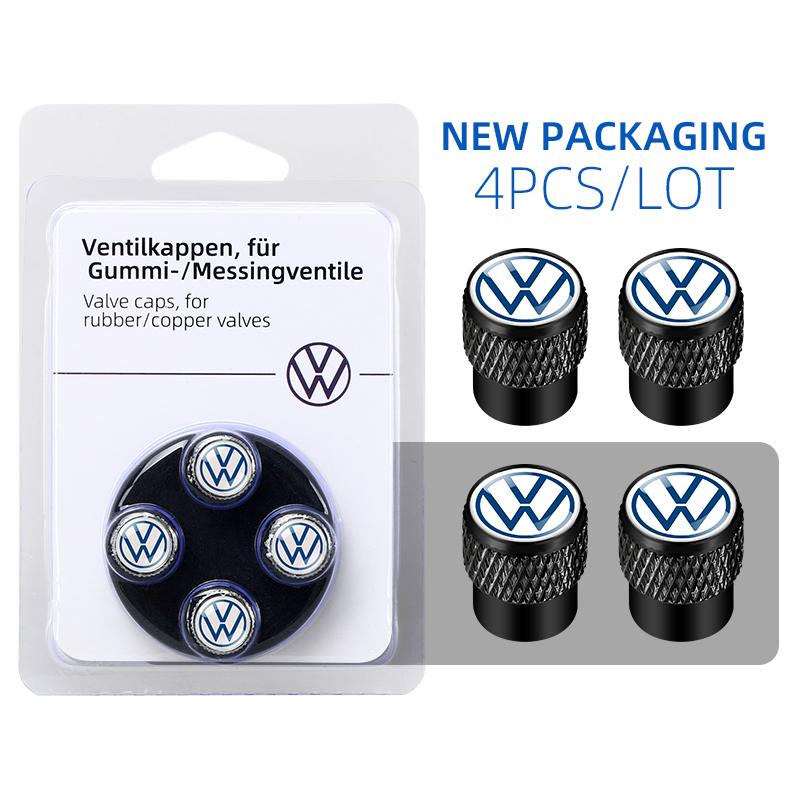 NKH68 NEW Car Tyre Rim Stem Cap Covers for VW Volkswagen Passat Golf Polo Jetta Car Wheel Tire Valve Caps Interior Mouldings BDJ1