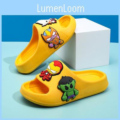 Удобные летние шлепанцы для мальчиков, для детей, с мультяшным дизайном супергероя, в нескольких цветах и размерах