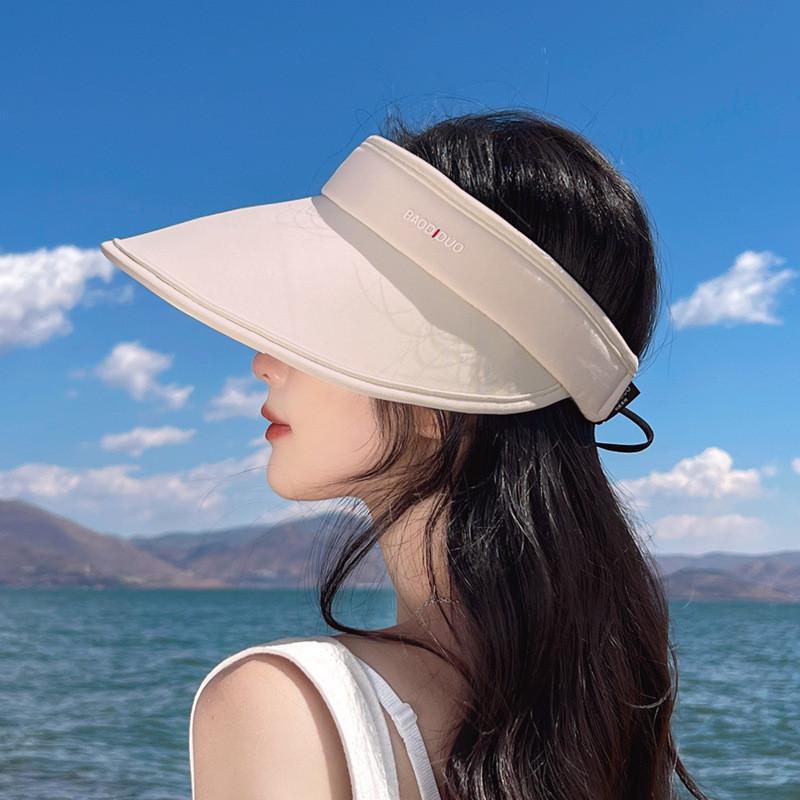 Summer Uv Protection Sun Hat With Wide Brim Breathable Ice Silk For Outdoor Activities Women
