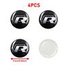 2026 New 4Pc 56mm 60mm 65mm Car Logo Wheel Center Hub Caps Badge Sticker Emblem Decals For VW GTI Golf 6 Polo R-Line CC Passat Tiguan B7 NL9