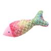 Игрушка для жевания кошек, игрушка с кошачьей мятой для тренировок в помещении, плюшевая интерактивная рыбка