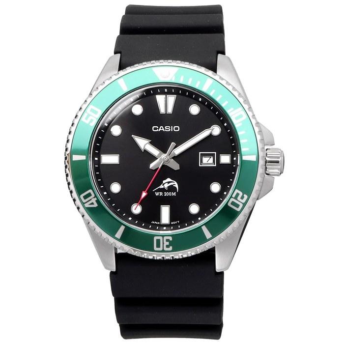Casio MDV-106B-1A3V Дайверские часы, Зеленый безель, Мужские