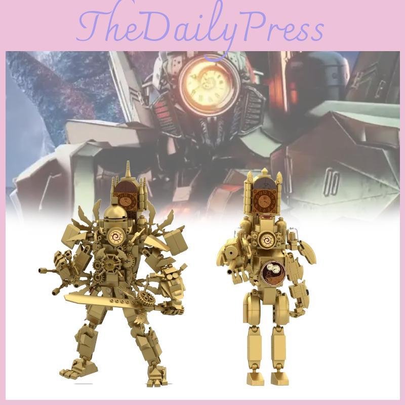 Skibidi Toilet Block Set With Abs Plastic Construction For Creative Building Enthusiasts