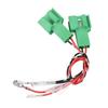 1 Pair ABS Door Speaker Wiring Harness Adapter Plug Connector 12V