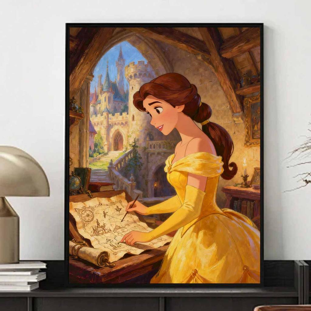 Набор для алмазной мозаики Disney полный бриллиант 5D Карта замка Белль искусство домашний декор креативные поделки