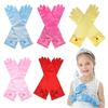 Satin Sequins Children Long Gloves Stage Gloves Full Finger Mittens Princess Skirt Accessories