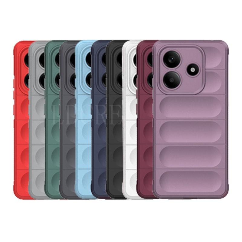 Для Redmi Note 14 Чехол Чехол Xiaomi Redmi Note 14 Capas Phone Bumper Armor Противоударный Цветной Задний Мягкий TPU Fundas Redmi Note 14