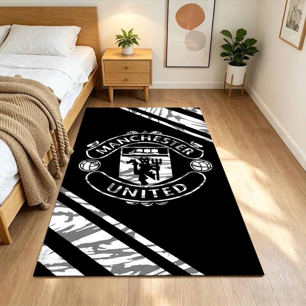 Red Devils United Pride 2D Printed Floor Mat Soft Plush Non-slip Bottom Corridor & Entryway Fashionable Home Decor Valentine's Day Gift