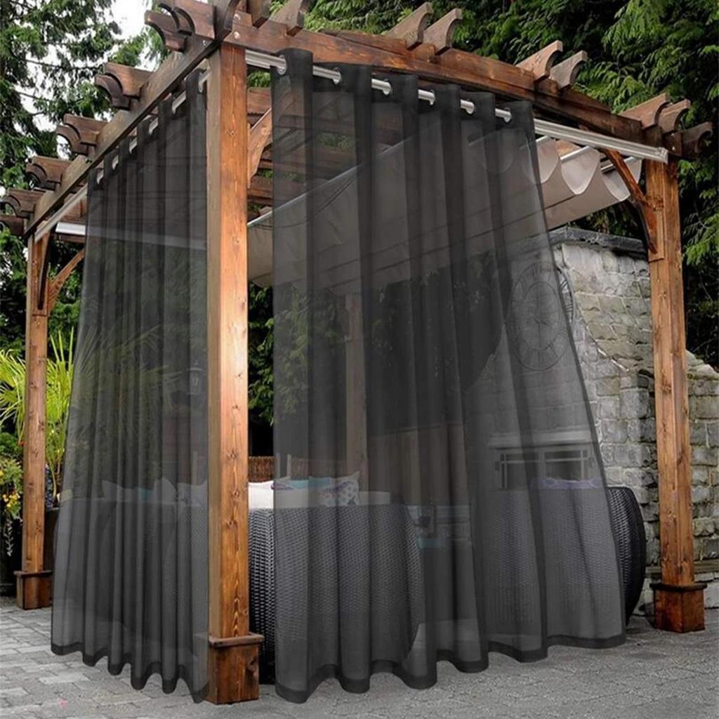Solid Color Terylene Waterproof UV-Resistant Curtain