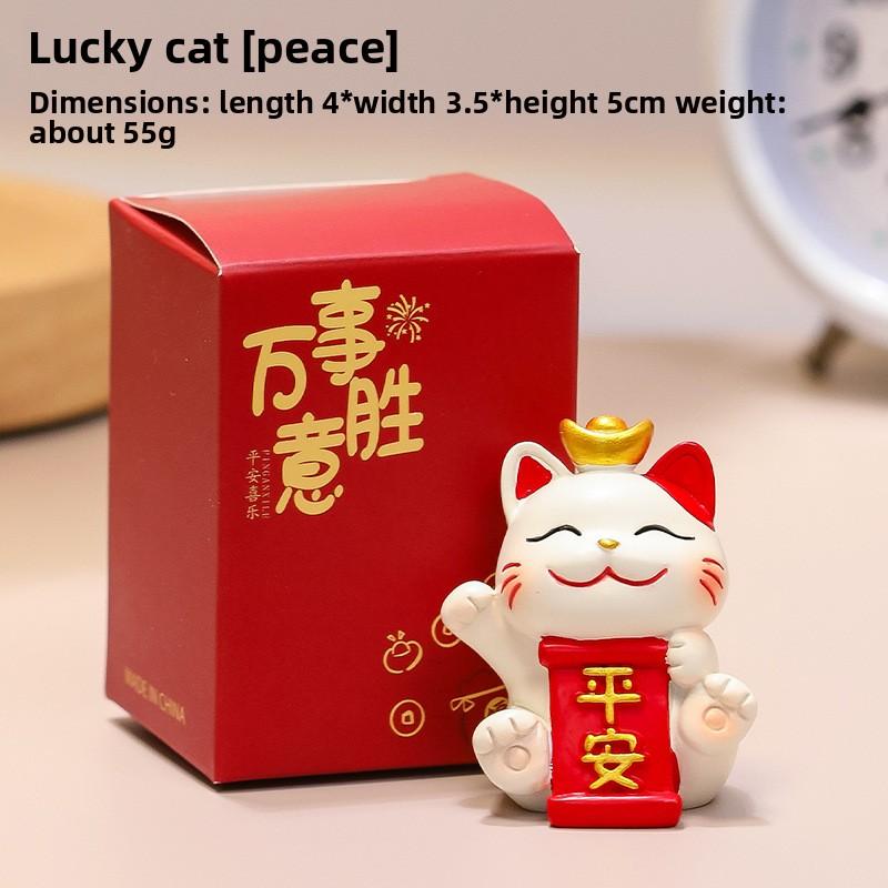 Милая подставка для мобильного телефона, украшение, милый манеки-неко из смолы, для офисного стола, милый подарок, украшение