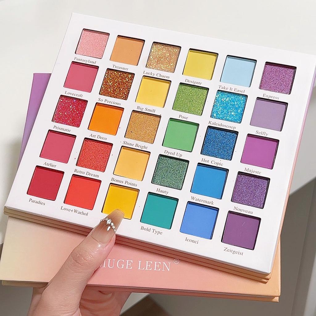 Summer Rainbow 30 Color Dopamine Eyeshadow Palette Saturated Eyeshadow