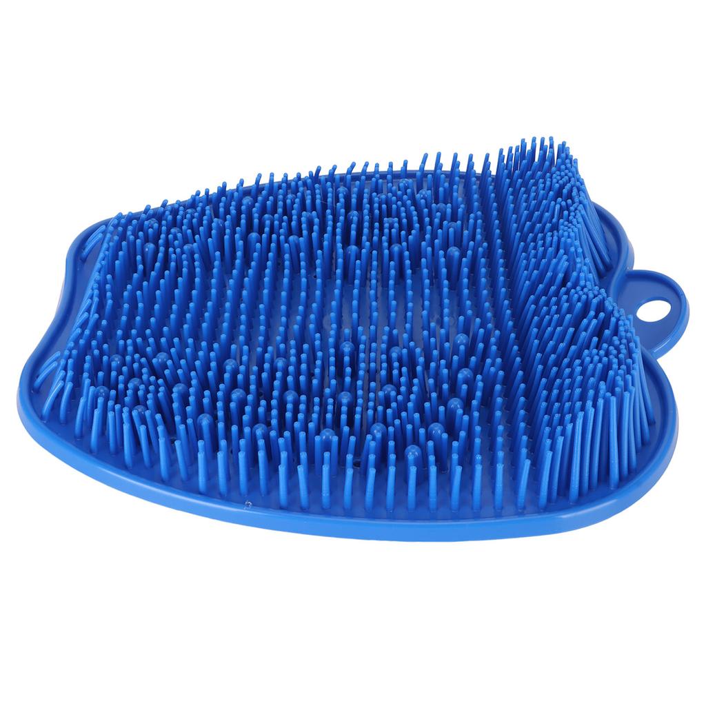 Скраббер для ног для душа Мягкий силиконовый Противоскользящий Присоска Удаление запаха Мойка для ног для купания Ванная комната Массаж Синий