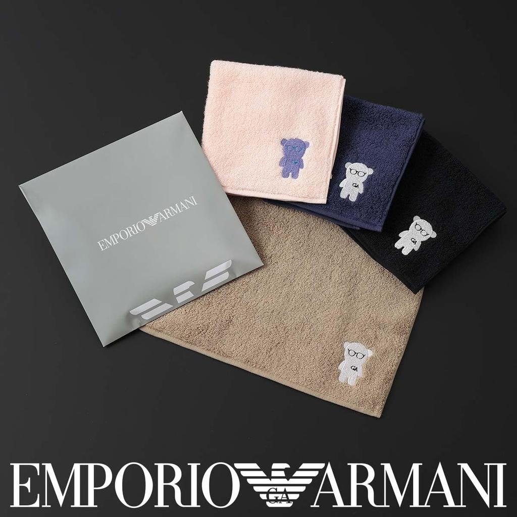 Emporio Armani Ручное полотенце Мини карманный платок с вышивкой 'Manga Bear' 100% Хлопок 25x25см Мужской подарок