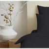 Complete Pack 4 Pieces Single Color Black Duvet Cover for Bed 90 X 190 Cm