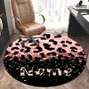 Fashion Customize Your Name Leopard Print Rug Nonslip Carpet Office Chair Mat For Home Design Gift Give To Relatives And Friends Bedroom Living Room