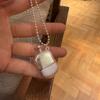 INS Минималистичное Подвесное Ожерелье Маленький Винный Горшочек Черная Веревка Цепочка для Свитера Титановая Сталь Длинная Регулируемая Цепочка на Шею