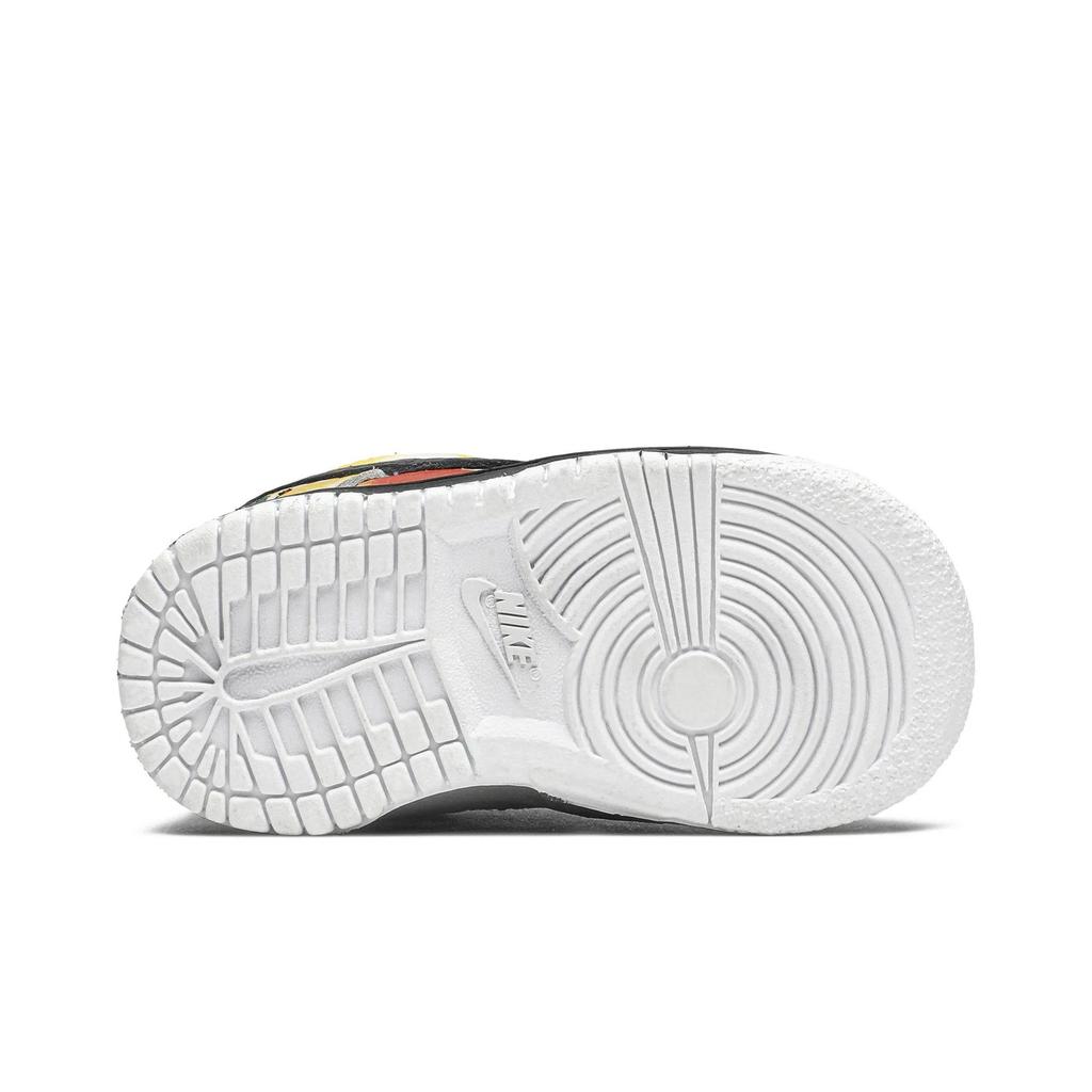 Nike Dunk SB Low Toddler 'Tie-Dye Raygun - Black' (Unisex) Black / Orange Flash / Black Toddler Shoes CJ1396 001