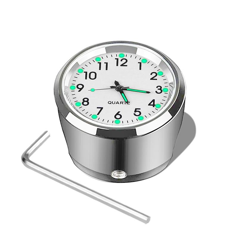 Часы на руль мотоцикла, прочные, из нержавеющей стали, с функцией ночного видения, водонепроницаемые, с противоударной пряжкой, для мотоцикла и велосипеда