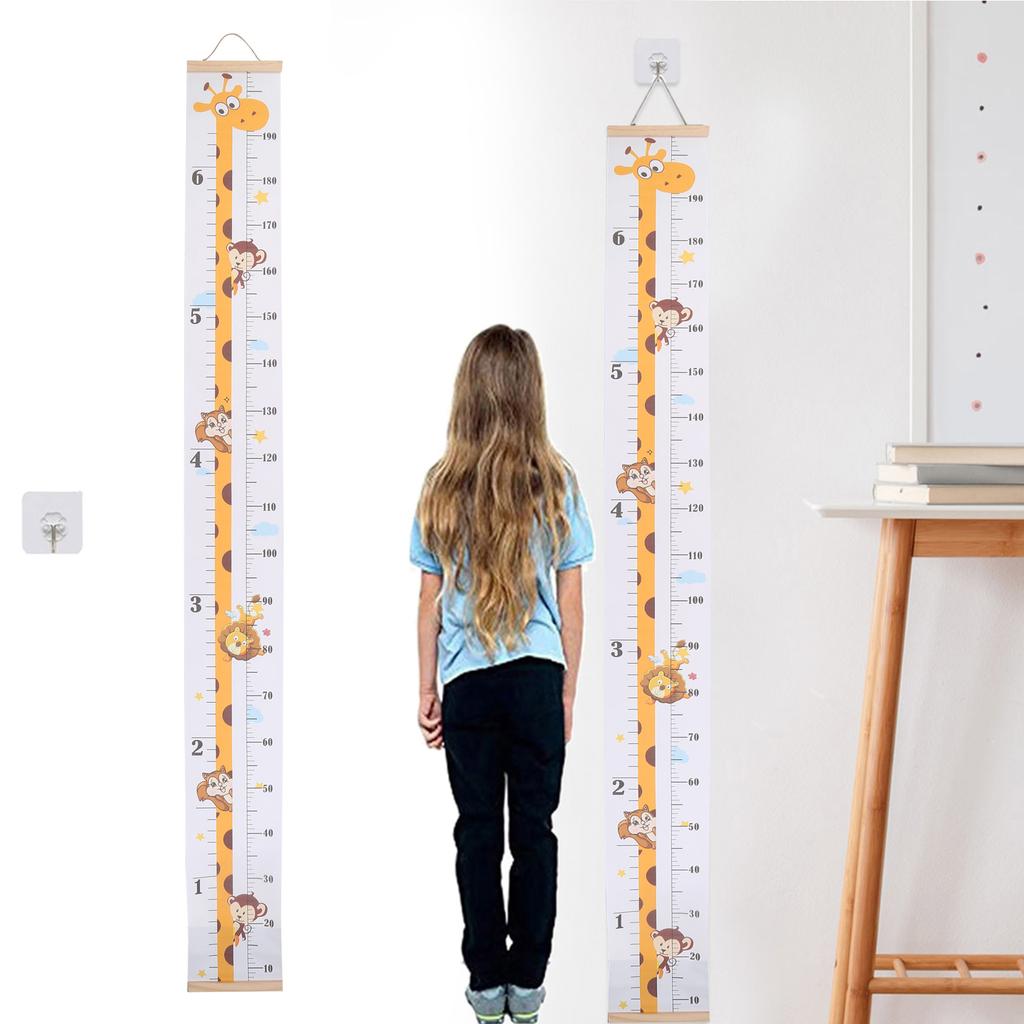 Baby Height Measurement Tool Removable Roll Up Kids Height Measure Chart Measure and Monitor Kids Growth