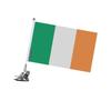 Drapeau - Irlande - 27 X 35 Cm - Mât À Ventouse - Acier Inoxydable - Impression Recto/Verso