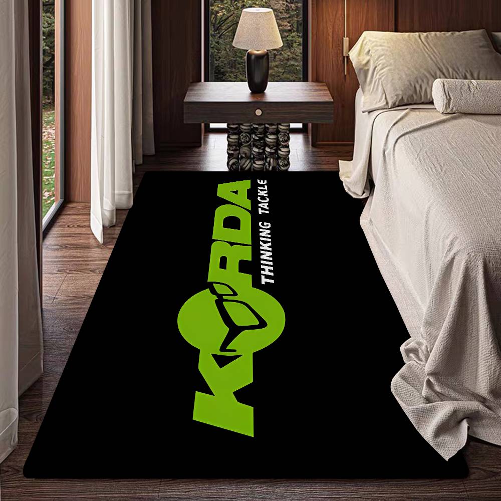 Korda Fishing Logo Kitchen Mat Kids Room Bedroom Decoration Balcony Anti-Slip Doormat Living Room Alfombra