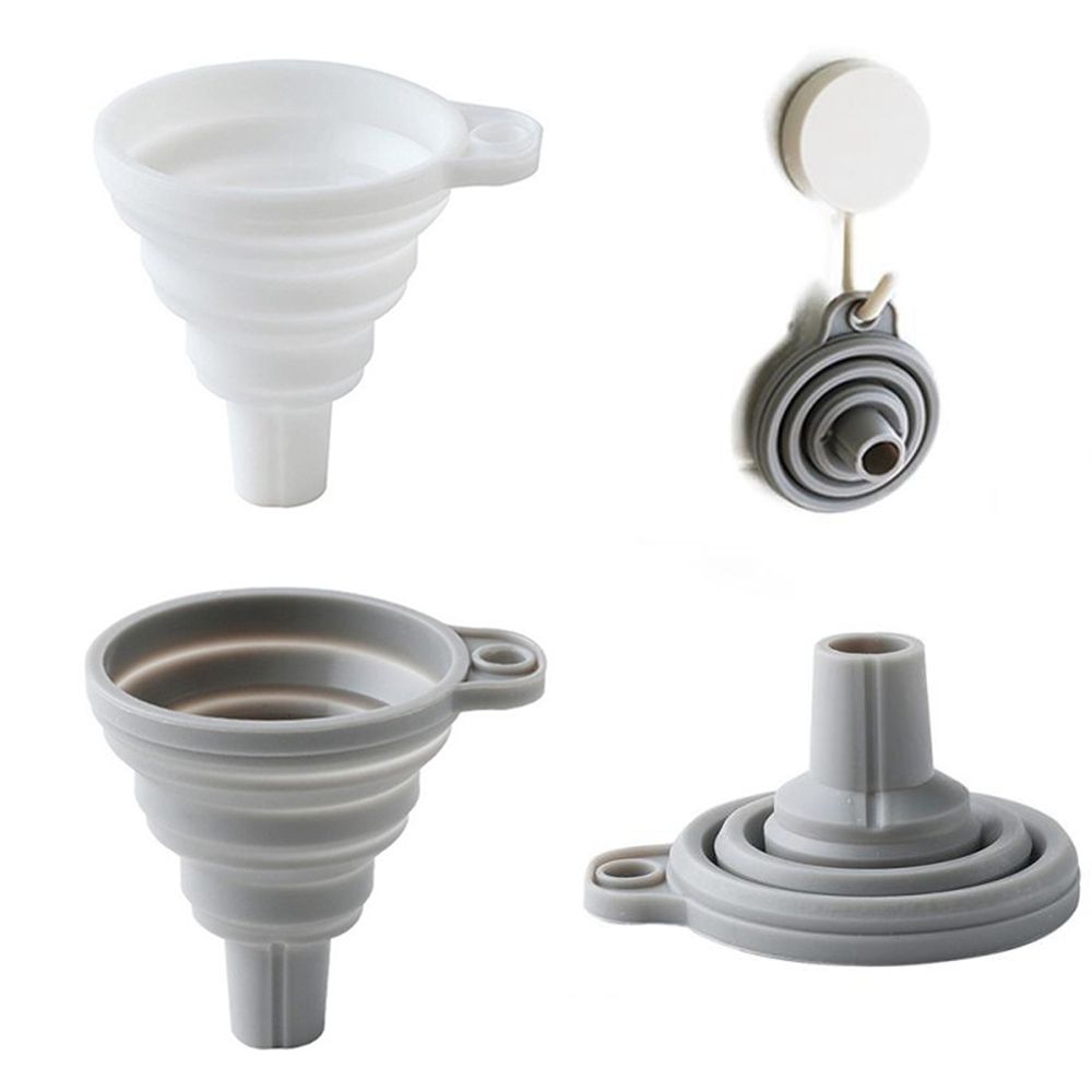 Telescopic Silicone Liquid Dispensing Funnel Kitchen Gadgets Funnel Household Utensils