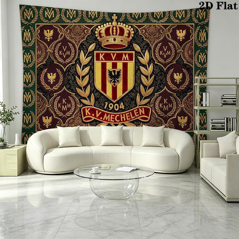 KV Mechelen Wall Tapestry Aesthetic Wall Hanging Printed Fabric Blanket Decorative Tapestries for Bedroom Living Room Home Decor