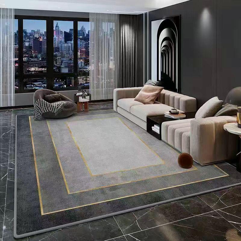 Современный грязеотталкивающий, простой в уходе ковер из хрустального велюра для гостиной – износостойкий и нескользящий дизайн