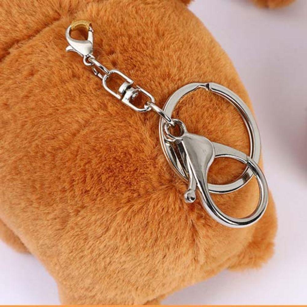 Capybara Anime Capibara Pendant PP Cotton Capybara Plush Keyring  Christmas Present