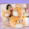 Плюшевая Подушка-Подушка для Кровати Rilakkuma с Мягким Наполнителем из ПП Хлопка для Комфорта Девочек и в Качестве Подарка