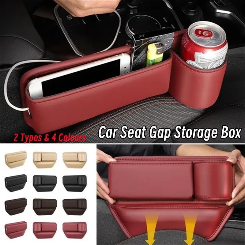 2 типа ящик для хранения автомобильного сиденья, водостойкий кожаный наполнитель для сиденья, консоль, боковой органайзер, сумка, аксессуары для салона автомобиля