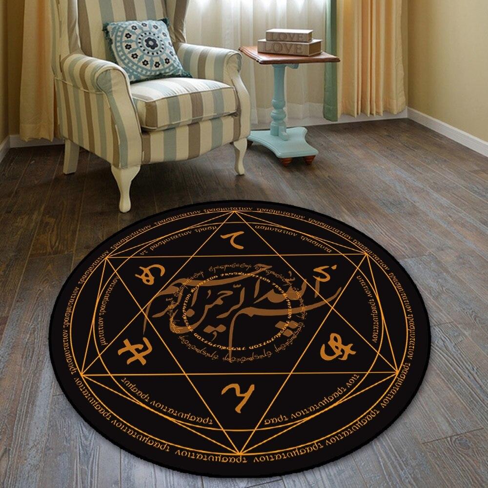 Magic Circle Fate Black Butler Floor Rug Doormat Round Carpet Room Bedroom Kitchen Living Room Non-slip Mat Cosplay Gift