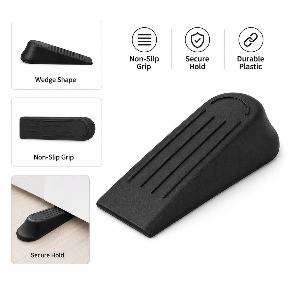 Wedge Shape Door Stop Wedges Plastic Door Blocks Durable Door Holder Floor Protection