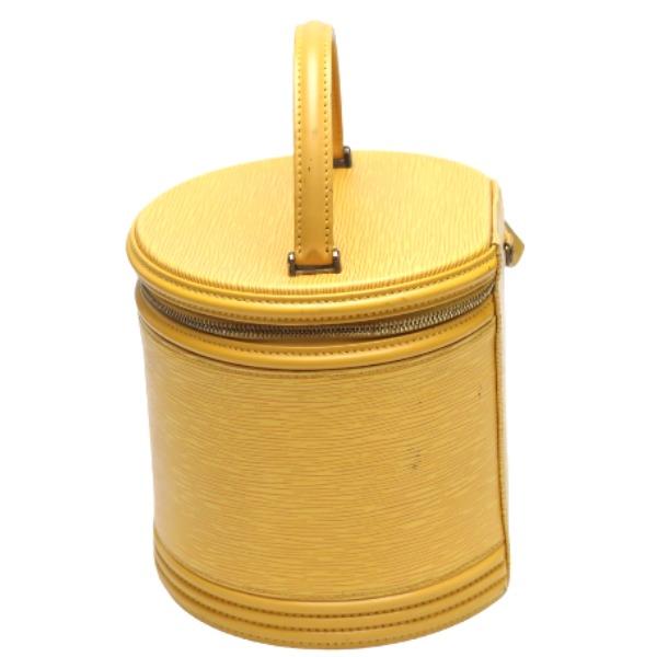 LOUIS VUITTON Epi Cannes M48039 Hand bag vanity bag Leather Tassiri Yellow Used